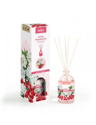 Prady Ambientador Mikado Yani Sweet - Frasco de Cristal 100 ml y Varitas Difusoras