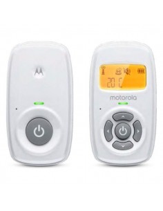 Motorola Nursery AM24 Vigilabebes de Audio - Alcance hasta 300m en Exterior y 50m en Interior - Conexion DECT - Sensor de