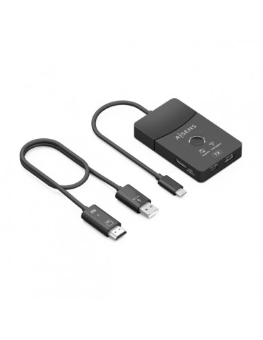 Aisens USB-C Dock - USB-C a 1xHDMI 1080P@60Hz Inalambrico - 1xHDMI 4K60Hz - 2xUSB-C - 1xUSB-C PD 100W - 1xUSB-A - 20cm -