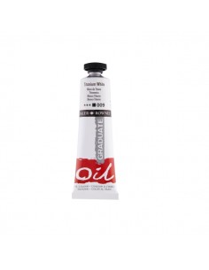 Daler Rowney Graduate Pintura al Oleo - Tubo de Aluminio - 38ml - Color Blanco Titanio