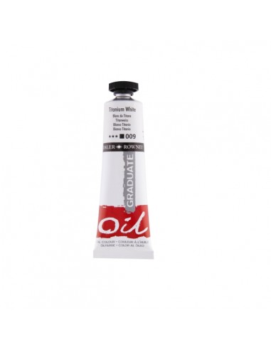 Daler Rowney Graduate Pintura al Oleo - Tubo de Aluminio - 38ml - Color Blanco Titanio
