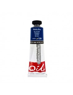 Daler Rowney Graduate Pintura al Oleo - Tubo de Aluminio - 38ml - Color Azul Ftalo