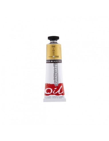 Daler Rowney Graduate Pintura al Oleo - Tubo de Aluminio - 38ml - Color Dorado