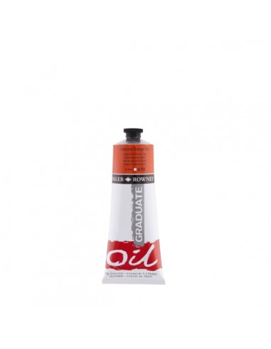 Daler Rowney Graduate Pintura al Oleo - Tubo de Aluminio - 220ml - Color Naranja de Cadmio