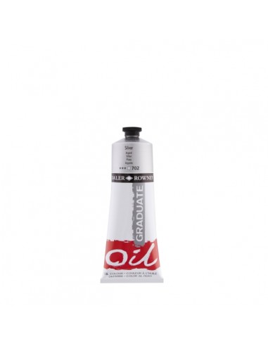 Daler Rowney Graduate Pintura al Oleo - Tubo de Aluminio - 220ml - Color Plata