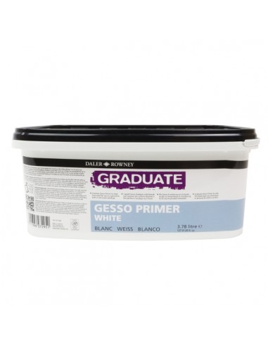Daler Rowney Graduate Gesso Imprimacion - Bote de Plastico - 3.78L - Color Blanco