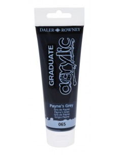 Daler Rowney Graduate Pintura Acrilica - Tubo de Plastico - 120ml - Color Gris de Payne