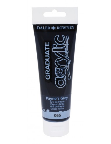 Daler Rowney Graduate Pintura Acrilica - Tubo de Plastico - 120ml - Color Gris de Payne
