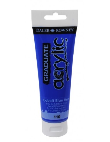 Daler Rowney Graduate Pintura Acrilica - Tubo de Plastico - 120ml - Color Azul Cobalto