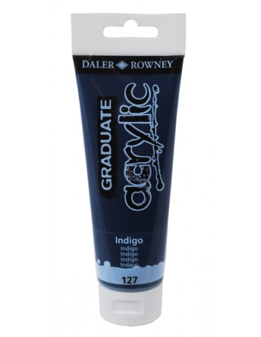 Daler Rowney Graduate Pintura Acrilica - Tubo de Plastico - 120ml - Color Indigo