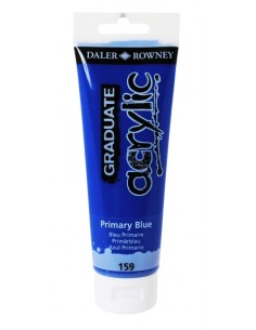 Daler Rowney Graduate Pintura Acrilica - Tubo de Plastico - 120ml - Color Azul Primario