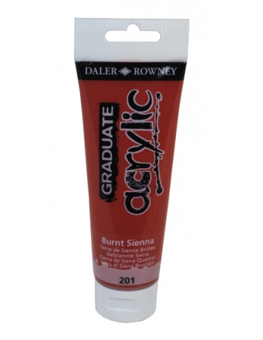 Daler Rowney Graduate Pintura Acrilica - Tubo de Plastico - 120ml - Color Siena Quemada