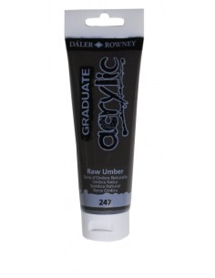 Daler Rowney Graduate Pintura Acrilica - Tubo de Plastico - 120ml - Color Sombra Natural