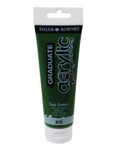 Daler Rowney Graduate Pintura Acrilica - Tubo de Plastico - 120ml - Color Verde Vejiga