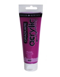 Daler Rowney Graduate Pintura Acrilica - Tubo de Plastico - 120ml - Color Lila