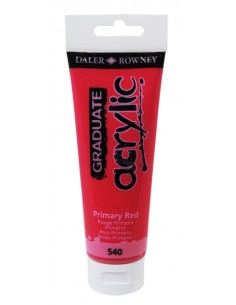 Daler Rowney Graduate Pintura Acrilica - Tubo de Plastico - 120ml - Color Rojo Primario