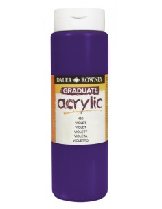 Daler Rowney Graduate Pintura Acrilica - Botella de Plastico - 500ml - Color Violeta