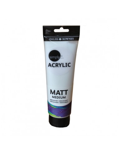Daler Rowney Simply Medium para Acabado Mate - Tubo de Plastico - 250ml