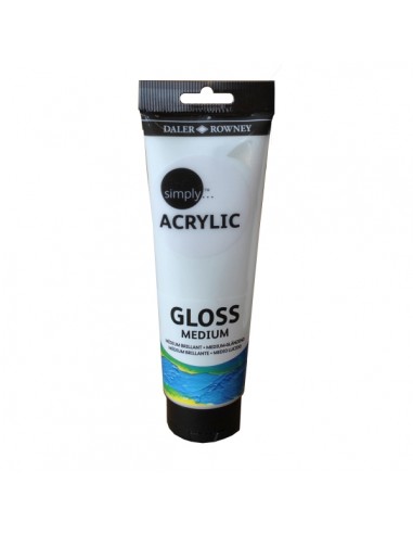 Daler Rowney Simply Medium para Acabado Brillante - Tubo de Plastico - 250ml