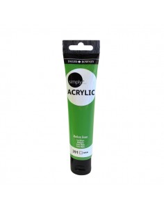 Daler Rowney Simply Pintura Acrilica - Tubo de Plastico - 75ml - Color Verde Medio