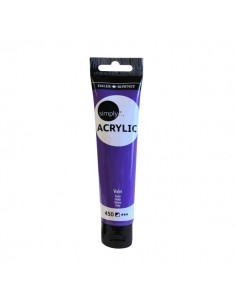 Daler Rowney Simply Pintura Acrilica - Tubo de Plastico - 75ml - Color Violeta