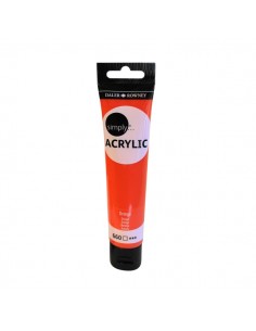 Daler Rowney Simply Pintura Acrilica - Tubo de Plastico - 75ml - Color Naranja