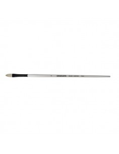 Daler Rowney Graduate Pincel para Oleo - Pelo de Cerda Natural - Mango Largo - Lengua de Gato - NÂ°4