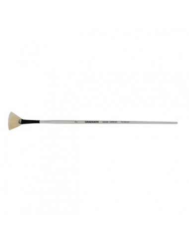 Daler Rowney Graduate Pincel para Oleo - Pelo de Cerda Natural - Mango Largo - Abanico - NÂ°2