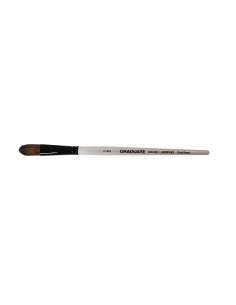 Daler Rowney Graduate Pincel Acuarela - Mezcla de Pelo de Pony y Sintetico - Mango Corto - Oval Lavis 1 2"