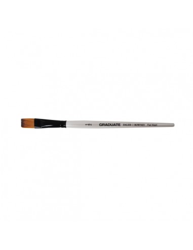 Daler Rowney Graduate Pincel Multitecnica - Pelo Sintetico - Mango Corto - Plano Lavis 1 2"