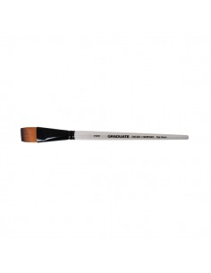 Daler Rowney Graduate Pincel Multitecnica - Pelo Sintetico - Mango Corto - Plano Lavis-3 4"
