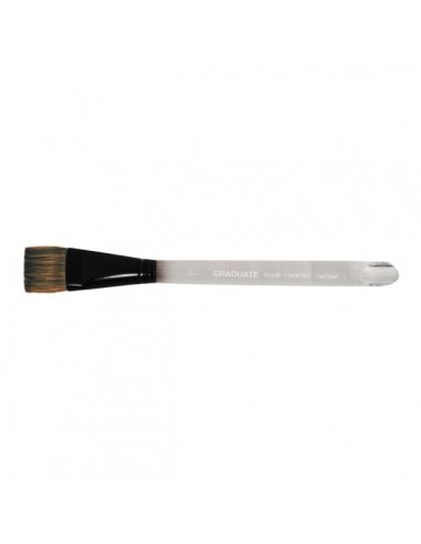 Daler Rowney Graduate Pincel Acuarela - Mezcla de Pelo de Pony y Sintetico - Mango Corto - Plano Lavis 1"