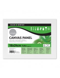 Daler Rowney Simply Carton Entelado - 250g - 18x24cm - Imprimacion Triple - Grano Medio - 100-Algodon sin Acido - 250g -