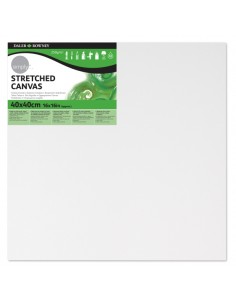 Daler Rowney Simply Bastidor Entelado - 40x40cm - Imprimacion Triple - Grano Medio - 100-Algodon sin Acido - 250g - Color