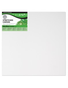 Daler Rowney Simply Bastidor Entelado - 50x50cm - Imprimacion Triple - Grano Medio - 100-Algodon sin Acido - 250g - Color
