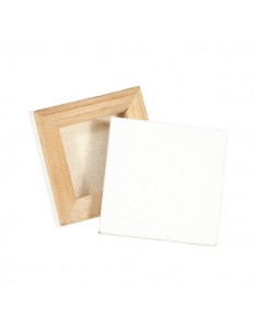 Daler Rowney Simply Lienzo Mini - Cuadrado - 6.35x6.35cm - Color Blanco