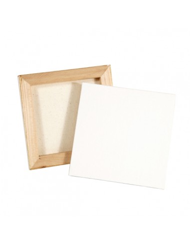 Daler Rowney Simply Lienzo Mini - Cuadrado - 10x10cm - Color Blanco