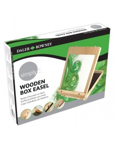 Daler Rowney Simply Caja Caballete de Madera - Altura de Lienzo de 43cm