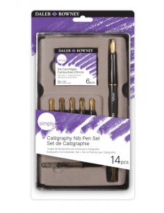 Daler Rowney Simply Pack de 14 Piezas para Caligrafia