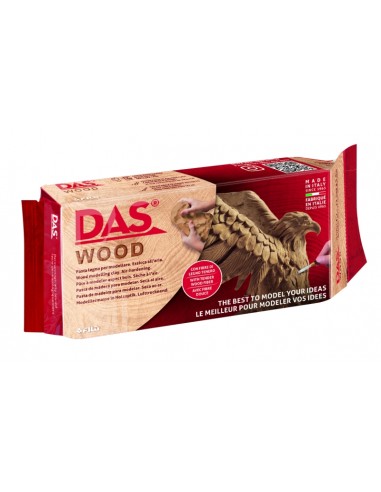 Das Wood Pasta de Madera para Modelar Que Endurece al Aire - 350g - Color Marron