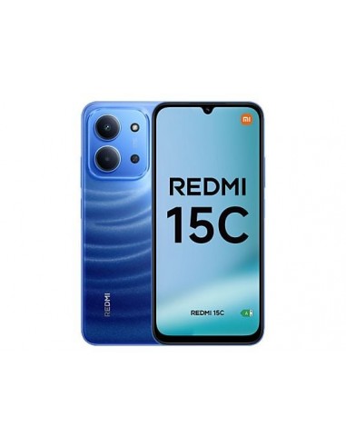 Xiaomi Redmi 15C Smartphone Pantalla 6.9" - 4GB - 256GB - Camara Principal 50MP - Bateria 6000mAh - Color Azul