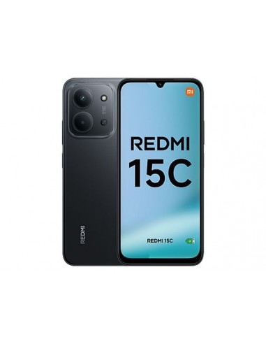 Xiaomi Redmi 15C Smartphone Pantalla 6.9" - 4GB - 256GB - Camara Principal 50MP - Bateria 6000mAh - Color Negro