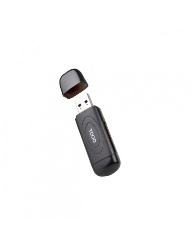 Tooq Lector de Tarjetas USB-A 3.0 - Compatible con SD-Micro SD y TF - Color Negro