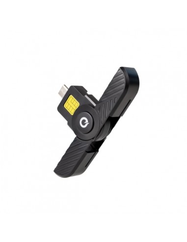 Tooq Lector de Tarjeta Inteligente y DNI - USB-C - Compatible con DNI 4.0 y Documento de Identidad de Portugal - Color Negro