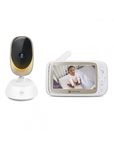 Motorola Nursery VM85 Connect Vigilabebes con Camara - Vision Nocturna - Conexion WIFI - Pantalla 5" - Sensor de Temperatura
