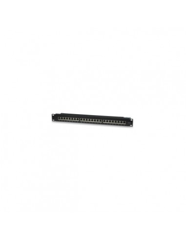 WP Patch Panel de 24 Puertos RJ45 CAT6 FTP - 1U IDC - Color Negro