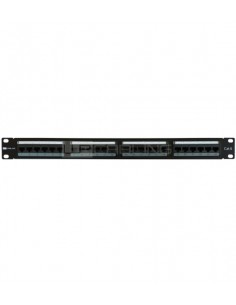 WP Patch Panel de 24 Puertos RJ45 CAT6 UTP - 1U IDC - Color Negro
