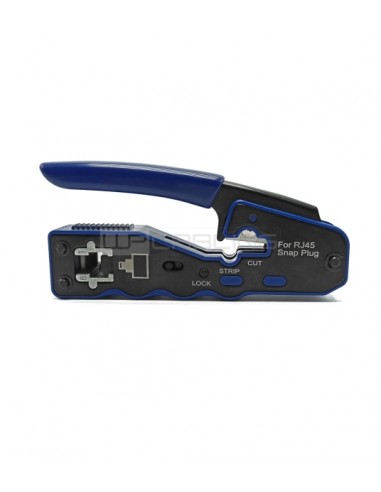 WP Crimpadora para RJ45 con Pelacables - Color Negro y Azul