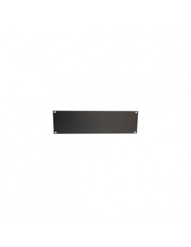 WP Tapa Delantera para Armario 3U - 490x15x145mm - Color Negro