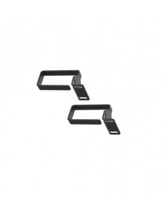 WP Pack de 2 Anillos 1U para Cableado - Metalico - 490x15x55mm - Color Negro